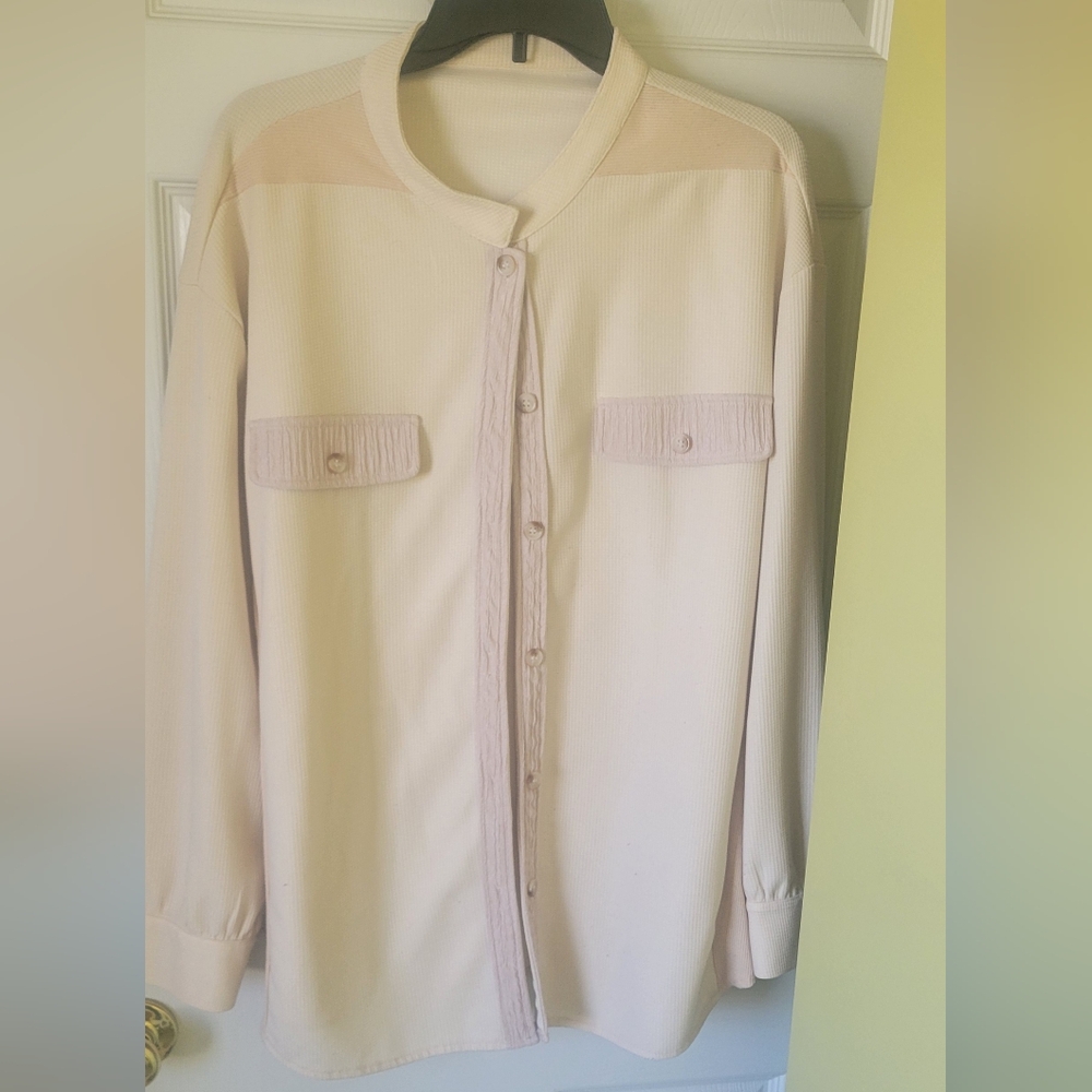 Cream Button-Up Jacket